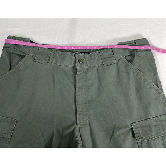 2pr 5.11 Tactical Men's Cargo TDU Pants Ripstop 74003 X-Large 39.5-43 Short Grn - Picture 6 of 15